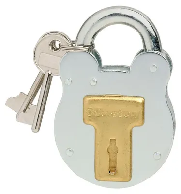 Produktbild von Master Lock 2750EURD Vintage Design Vorhängeschloss, Grau, 8,7 x 5 x 1,3 cm
