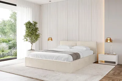 Produktbild von ALTDECOR Polsterbett mit Bettkasten -  EMMI-v1 - 160x200  Beige - Bett mit Matratze H3/H4, Kopfteil, Boxbett, Doppelbett mit Stauraum