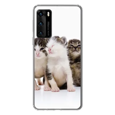 Produktbild von MuchoWow® Handyhülle Schutzhülle Hülle für Huawei P40 Katze - Haustiere - Fell - Porträt Silikon Softcase Handy Hülle - Handytasche