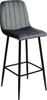 Obrázek produktu pro Čalouněná velurová barová židle Hocker High Bar Stool