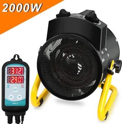 Produktbild von Yakimz Gewächshausheizung 2000W mit Temperaturregler für Pflanzenschuppen und Gartenhaus