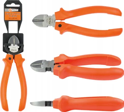 Zdjęcie produktu dla Szczypce tnące boczne obcinaczki uchwyty plastikowe Cr-V 160mm Polax