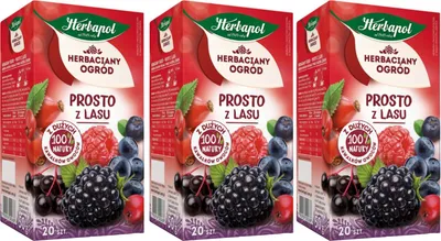 Produktbild von Herbapol Waldfrucht Tee 60 Teebeutel - Früchtetee mit Kräutertee Mischung