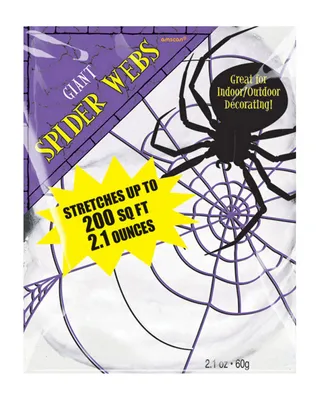 Produktbild von Spinnennetz Spinnweben 60g - Weiß | Halloween Dekoration