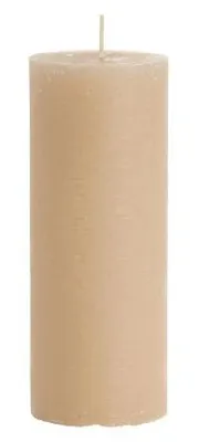 Rustik Lys rustikale Stumpenkerze Hautfarben, 7 × 20 cm