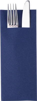 Produktbild von Sovie HORECA Besteckserviette "Pub" in Royalblau aus Linclass® Airlaid 40 x 33 cm, 1/8 Falz, 75 Stück