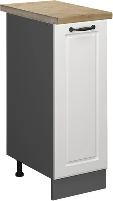 Immagine prodotto di Armadio cucina dispensa alto Vicco R-Line Bianco rustico 30 cm , PL Rovere, Model 46611