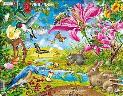 Produktbild von Die Blumen und die Bienen (Kinderpuzzle)