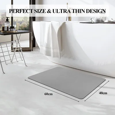 Produktbild von Super saugfähige Badmatte mit rutschfester Unterseite und schnelltrocknendem Design