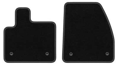 Image de Tapis avant en moquette pour Range Rover Evoque II 2019- (SUV) – 2 pièces, noirs, sur mesure – Wielganizator BASIC