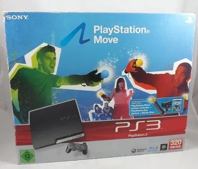 Produktbild von Sony PlayStation 3 Slim 9182177 Spielkonsole mit Gamepad - 320 GB HDD - HDMI - DVD-Laufwerk - Triple-Core 3,20 GHz Prozessor - 550 MHz GPU - Gigabit-Ethernet - Bluetooth - USB