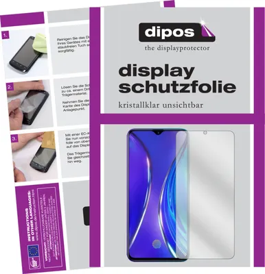 Produktbild von 4x Schutzfolie für Oppo Realme X2 klar Displayschutzfolie Folie Display Schutz dipos