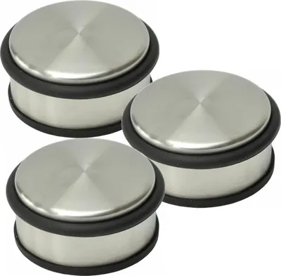Produktbild von Türstopper Türpuffer Edelstahl 10 cm Ø - 3er Set