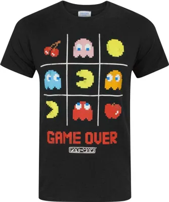 Obrázek produktu pro Pac-Man oficiální pánské tričko Game Over NS4951 (S) (černá)