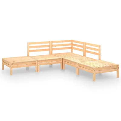 Immagine prodotto di vidaXL set salotto da giardino 5 pezzi in legno di pino massiccio
