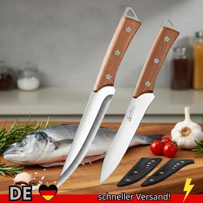 Produktbild von Edelstahl Filetiermesser Professionelles Kochmesser Geschmiedetes