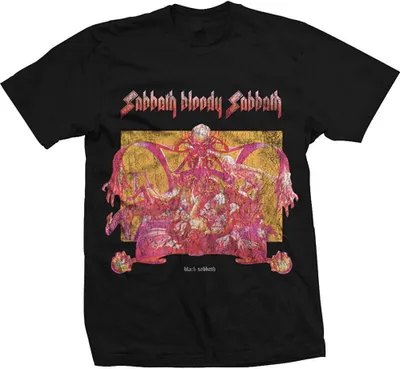 Immagine prodotto di Black Sabbath - Maglietta "Bloody" per uomo/donna Unisex RO1276 (L) (Nero)