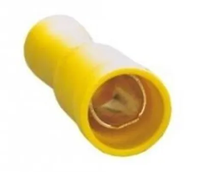Produktbild von Rundsteckhülse, Größe 6mm, gelb, 4 - 6mm2 im 10er Pack!