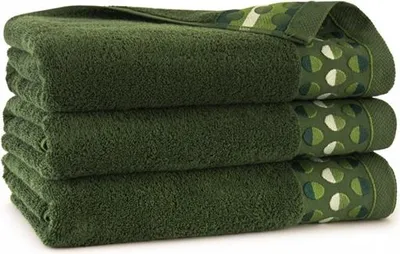 Image de Serviette en coton égyptien, gamme haut de gamme ZEN 2, 50 x 90 cm, vert