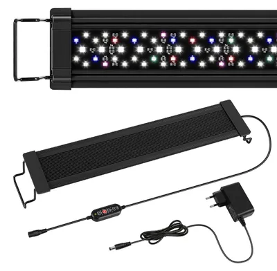 Obrázek produktu pro Eikuavons 18W vodotěsná LED akvarijní lampa s držákem a časovačem, dekorativní osvětlení