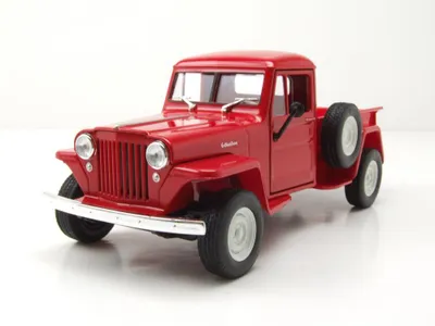 Produktbild von Welly 24116R Willys Jeep Pick Up 1947 rot 1:24