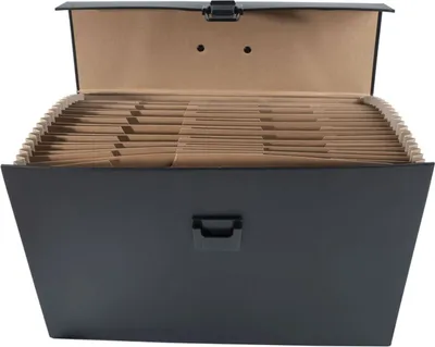 Produktbild von Exacompta Dokumententasche mit Griff 20 Fächer DIN A4 schwarz