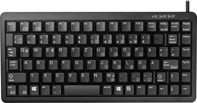 Immagine prodotto di CHERRY Compact-Keyboard G84-4100 - Tastatur - PS/2, USB - Deutsch - Schwarz