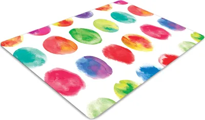 Obrázek produktu pro Ochranná podložka pod židli - Ochranná podložka pod židli - Podložka pod podlahu - 100x70 cm - Malované tečky