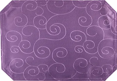 Produktbild von Tischset lila 35x50 cm Struktur damast Ornamente Platzset bügelfrei Deckchen