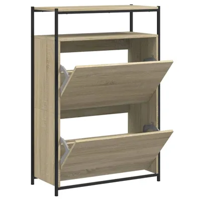 Obrázok produktu pre vidaXL Botník Sonoma dub 75x34x112 cm Materiál na báze dreva