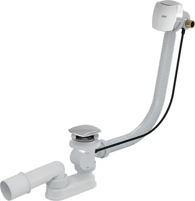 Produktbild von Alcadrain Badewanne Ab- und Überlaufgarnitur Automat mit einer Füllfunktion, verchromt