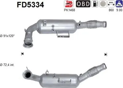 Zdjęcie produktu dla Filtr Cząstek Stałych Dpf Db Sprinter 3,0Cdi Euro 6