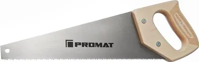 Productafbeelding van PROMAT handzaag, zaagblad lengte 350 mm, met elektrostaal en houten handgreep