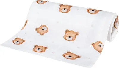 Obrázok produktu pre Bambusová plienka Bocioland 40x40 s motívom medvedíka