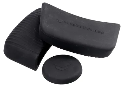 Silikon-Pfannenhandgriffschützer, schwarz, 3 Stück, spülmaschinenfest