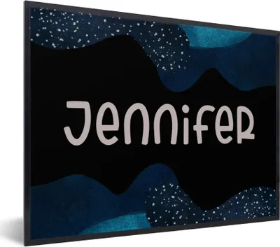 Produktbild von MuchoWow® Gerahmtes Poster Jennifer - Pastell - Mädchen 80x60 cm - Poster mit Schwarzem Bilderrahmen Wandposter Rahmen Foto Bilder - Schwarzem - Mit Gestell