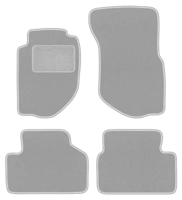 Obrázok produktu pre Velúrové autokoberce pre: Volvo 940 / 960 1991-1998 (sedan/kombi) – sada 4 ks, sivé, na mieru – Wielganizator OSLO
