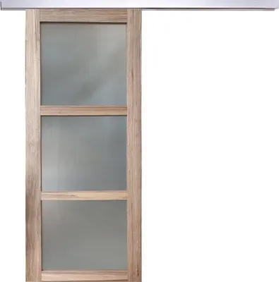 Immagine prodotto di Porta scorrevole Frake con vetro H204 x L73 cm, binario in alluminio Gd Menuserie