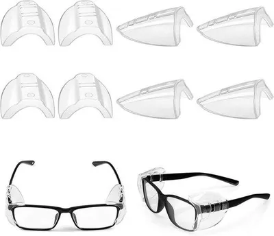 Produktbild von Sicherheitsbrille Transparent Seitenschutz Antirutsch Flexibel Für Kleine Brillen