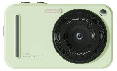 Produktbild von ZELURXX Kompaktkamera 48MP CCD 5K Video 16x Zoom Anti-Shake 2,4" Display TYPE-C Kompakt Digitalkamera Grün