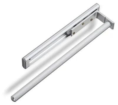 Produktbild von Aluminium Handtuchhalter TED 1-armig EV1 eloxiert (325-487 mm, ausziehbar) Teleskop-Handtuchauszug für Bad oder Küche