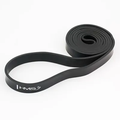 Produktbild von HMS Fitness Widerstandsband GU05 Schwarz 208x4,5x2,2 cm 5–22 kg