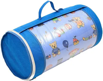 Produktbild von Best For Kids Kinderbettmatratze 70×140 cm, mittelfeste Babymatratze aus Schaumstoff, Rollmatratze mit Reisetasche, Bezug 100 % Baumwolle, mehrfarbig