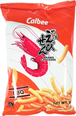 Produktbild von Calbee Prawn Crackers BBQ 90g