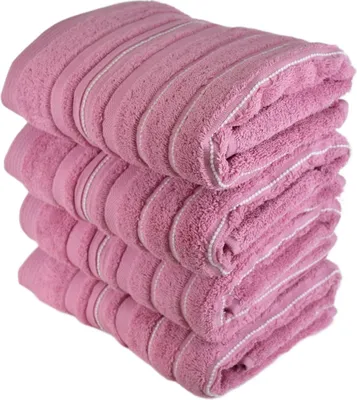 Produktbild von Súprava froté uterákov STRIPES 50x90 cm 4 ks ružová