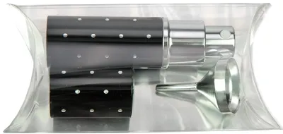 Produktbild von Geschenkpackung Taschenzerstäuber, Schwarz, für 10 ml + Trichter, Schwarz