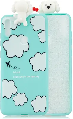 Produktbild von Für Samsung A11 Soft TPU Back Cover 3D Cartoon Malerei Handy Case Shell Clouds