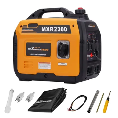 Obrázek produktu pro MAXPEEDINGRODS MXR 2300 MXR03FXZL, invertorový benzínový generátor, 2000W, 4-taktní motor, s USB portem a zásuvkami 230 V. Velmi tichý a lehký
