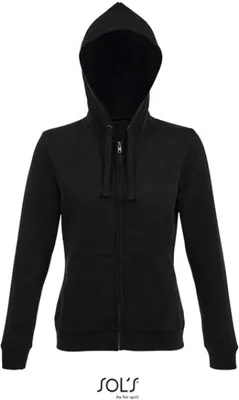 Produktbild von SOLs 03106 | Damen Jacke WomenŽs Zip Hoodie Spike - Farbe: Black - Größe: L
