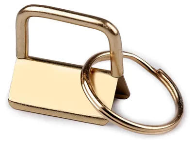 Immagine prodotto di 10 morsetti per cavi, circa 25 mm, con anello portachiavi; cordino portachiavi; clip per cinture